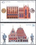 Latvia 2007 UNESCO/ Buildings/ Architecture/ History/ Heritage/ Coins/ Money 2v set (lv1017)