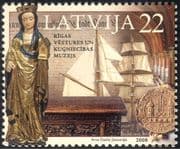 Latvia 2008 Museums/ Sailing Ships/ Statue/ Coins/ Books/ Heritage/ Art 1v (n29363)