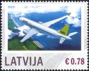 Latvia 2014 AirBaltic Airline/ Plane/ Aircraft/ Transport/ Tourism/ Aviation 1v (lv1006)
