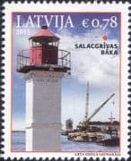 Latvia 2015 Lighthouses/ Maritime Safety/ Buildings/ Architecture/ Tugboat/ Boat/ Crane 1v (lv1029)