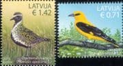 Latvia 2015 Oriole/ Plover/ Birds/ Nature/ Wildlife/ Conservation/ Orioles/ Plovers 2v set (lv1014)