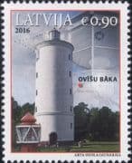 Latvia 2016 Lighthouses/ Maritime Safety/ Buildings/ Architecture/ Maps 1v (lv1030)