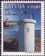 Latvia 2017 Lighthouses/ Maritime Safety/ Buildings/ Architecture/ Maps 1v (lv1031)