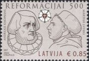 Latvia 2017 Martin Luther/ Andreas Knopken/ Religious Reformation/ Religion/ People 1v (lv1023)