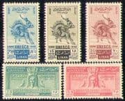 Lebanon 1948 UNESCO / Horses / Apollo / Birds / Art 5v (n28247)