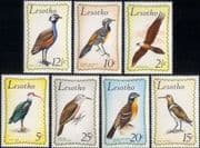 Lesotho 1971 Birds /Nature/ Wildlife/ Lammergeier/ Woodpecker/ Ibis/ Snipe/ Bunting 7v set (b1386)