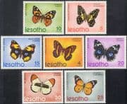 Lesotho 1973 Butterflies/ Insects/ Nature/ Conservation/ Butterfly 7v set (b1926)