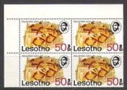 Lesotho 1976 Rock Painting / Art / 50s on 50c 1v blk n22140