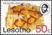 Lesotho 1976 Rock Painting/ Art/ Prehistoric/ Heritage/ History 1v (n21758)