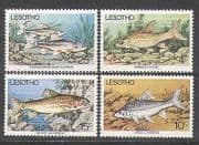 Lesotho 1977 Fish / Trout / Animals / Nature 4v set (n25039)