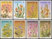 Lesotho 1978 Flowers/ Butterflies/ Plants/ Nature/ Insects 8v set (n16932)
