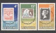 Lesotho 1979  Rowland Hill/ Penny Black/ Animals/ S-on-S/ Stamp-on-Stamp/ Crocodile 3v set  (n25033)