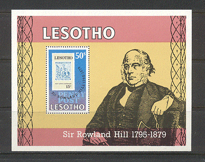 Lesotho 1979 Stamp on stamp / Rowland Hill 1v m / s (a28)