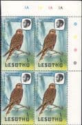 Lesotho 1981 Birds/ Nature/ Wildlife/ Greater Kestrel/ Waterfall 4 x 1v c/b (a32a)