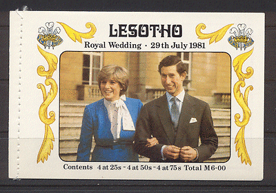 Lesotho 1981 Princess DIANA / Charles Wedding bklt (a4)