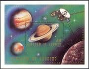 Lesotho 1981 Space/ Saturn/ Voyager 1/ Planets/ Spacecraft/ Transport/ Astronomy/ Science m/s b566a