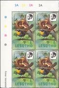 Lesotho 1982 Birds/ Nature/ Wildlife/ Cape Robin/ Reprint 4 x 1v c/b (a72)