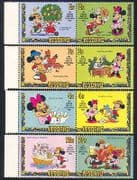 Lesotho 1982 Disney / 12 Days Xmas / Birds 8v set (b1300)