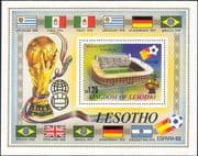 Lesotho 1982 Football World Cup Championships/ Soccer/ Sports/ Games/ Flags 1v m/s (n16383)
