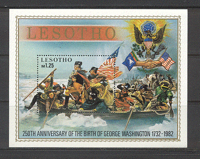 Lesotho 1982 G Washington 250th / Military 1v m / s (a29)