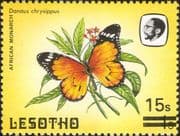 Lesotho 1984 (1986) Butterflies 15s on 1s surcharge/ Insects/ Nature 1v (b2391j)