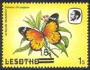 Lesotho 1984 Butterflies / 15s on 1s Surcharge / Misplaced ERROR 1v (b3153)