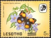 Lesotho 1984 Butterflies 15s on 5s misplaced surcharge ERROR/ Butterfly/ Insects/ Nature 1v (b2765g)
