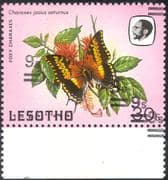 Lesotho 1984 Butterflies/ 9s on 30s/ Quadruple (4) surcharge ERROR 1v (b2765k)