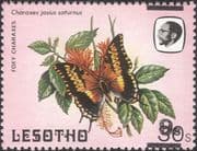 Lesotho 1984 Butterflies/ Insects/ Nature 9s on 30s surcharge ERROR 1v (b2391c)