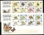 Lesotho 1984 Butterflies Pre-Printed Covers (n17433)