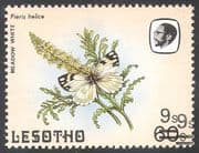 Lesotho 1984 Butterflies Surcharge ERROR/ Double 1v (b3693)