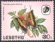 Lesotho 1984(1986 issue)Butterflies/ Butterfly 9s on 30s surcharge SHORT BARS 1v b2391a