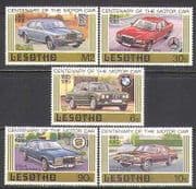 Lesotho 1985 Cars / Transport / Rolls / Benz 5v set (s2611)