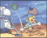 Lesotho 1985 Disney Space / Astronaut m / s ref:b586
