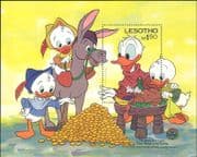 Lesotho 1985 DISNEY/ Wishing Table/ Donkey/ Cartoons/ Animation m/s (n14468)