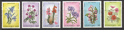 Lesotho 1985 Wild Flowers / Plants / Orchid 6v set (s2606)