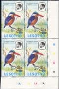 Lesotho 1986 (1981) Kingfisher/ Birds/ Nature 35s on 25s surcharge c/b (n28128)