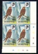 Lesotho 1986 Birds / Kestrel 15s on 1s surch c / b (a35)