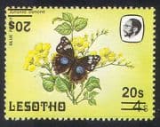 Lesotho 1986 Butterfly / Insects / Nature / inverted double surcharge 1v SG732a (b1751)