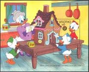 Lesotho 1986 Disney/ Christmas/ Gingerbread House/ Ducks/ Cartoons/ Animation 1v m/s (n14470)