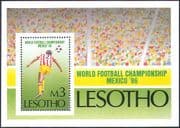 Lesotho 1986 Football World Cup Championships, Mexico/ Soccer/ WC/ Games/ Sports 1v m/s (s2654)