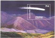 Lesotho 1986 Halley's Comet/ Astronomy/ Space/ Science/ Mountains 1v m/s (b1869)