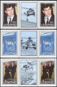 Lesotho 1986 Prince Andrew/ Royal Wedding/ Royalty/ Helicopter 3v gutter pr (n17082d)