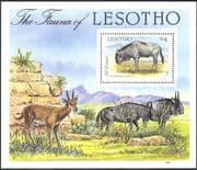 Lesotho 1987 Cape Wildebeest/ Animals/ Nature/ Wildlife/ Fauna 1v m/s (n14062)