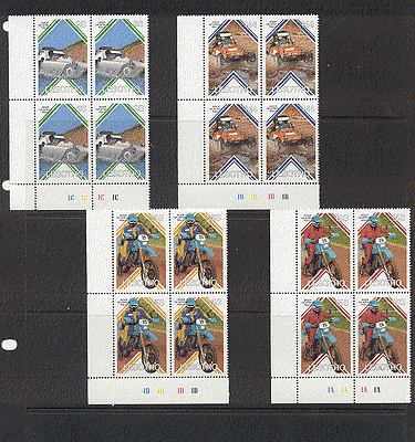 Lesotho 1987 Rally / Motor Bikes 4v ctl blks ref:n16522