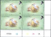 Lesotho 1988 Cattle Egrets/ Nature/ Wildlife/ Birds 4 x 1v c/b (a22)