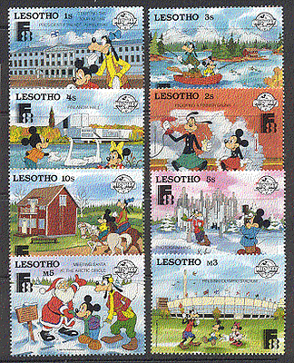 Lesotho 1988 Disney / Finlandia / Baseball / Horse 8v s2603