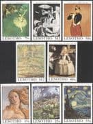 Lesotho 1988 Famous Paintings/ Art/ Ballet/ Music/ Artists/ Painters 8v set (n16921)
