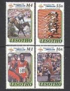 Lesotho 1990 Barcelona'92 Olympics / HORSEJUMPI 4v s2612a
