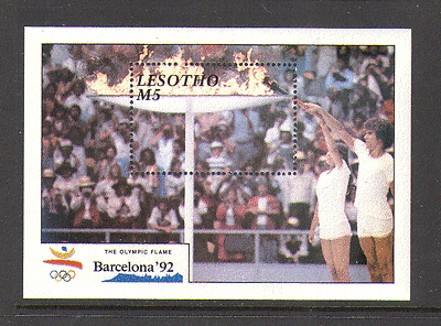 Lesotho 1990 Barcelona '92 OLYMPICS / Sport m / s (n13890)